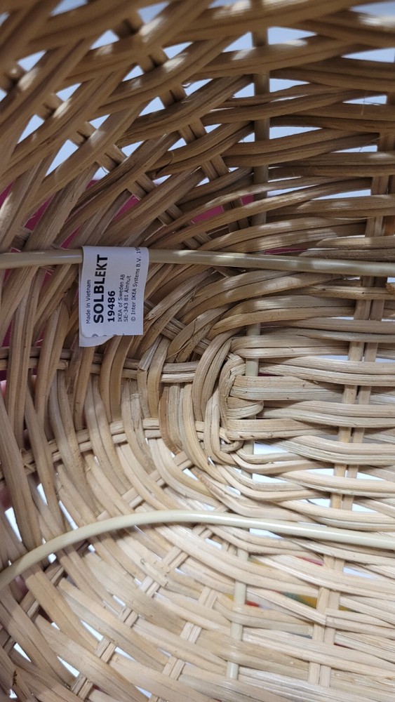 IKEA SOLBLEKT Wicker Backpack Limited Edition Rare 2020