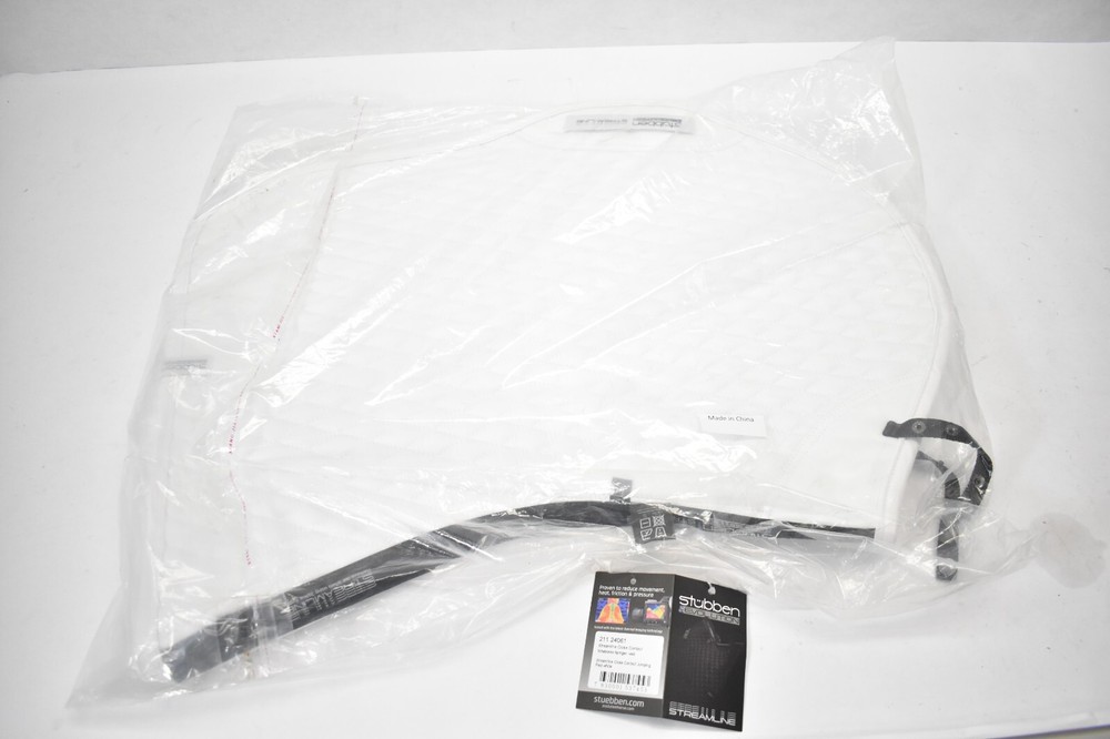 Strubben Evolution Streamline Close Contact Jumping Pad Saddle White 211 24061