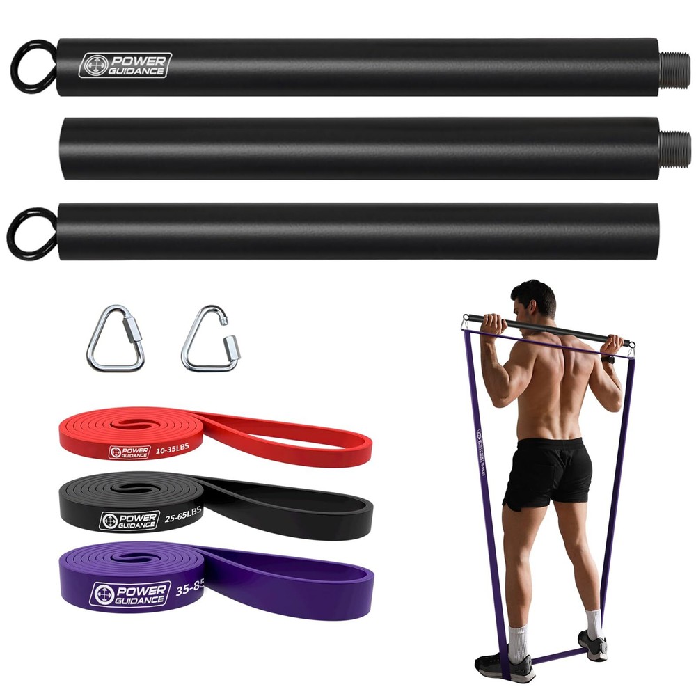Resistance Bands Kit for Pull-Ups Stretching Powerlifting and Full-Body Worko