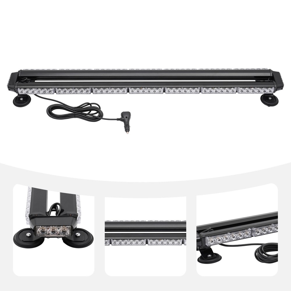 LED Light Bar Emergency Top Roof Strobe Amber Lamp Rooftop Strobe Light Bar