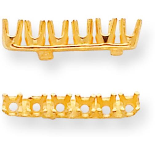 14K Gold 0.06cttw Strip Setting