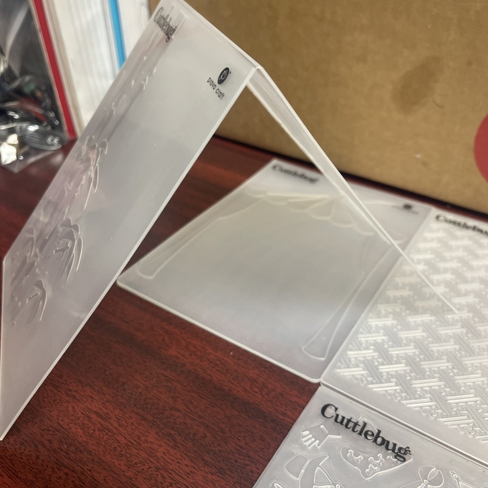 Cuttlebug Embossing Folders Lot Of 4