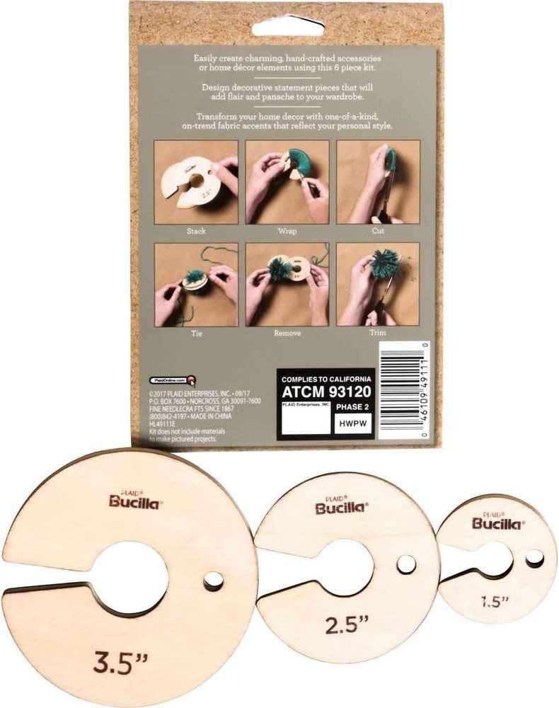 Bucilla Pom Maker, one, 6 Piece