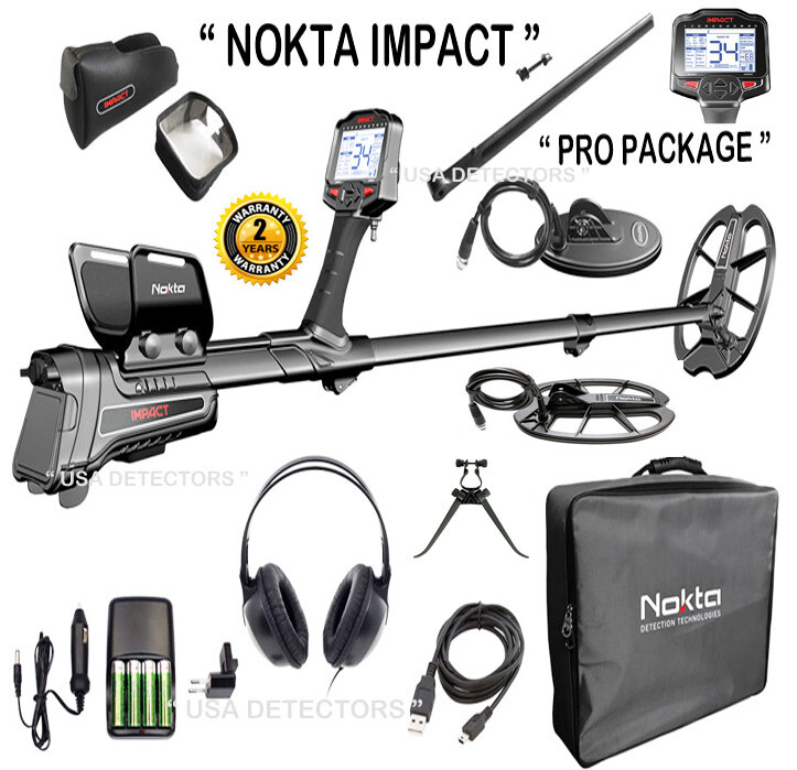 Nokta Impact Pro Pack Metal Detector Multi-Frequency and Waterproof
