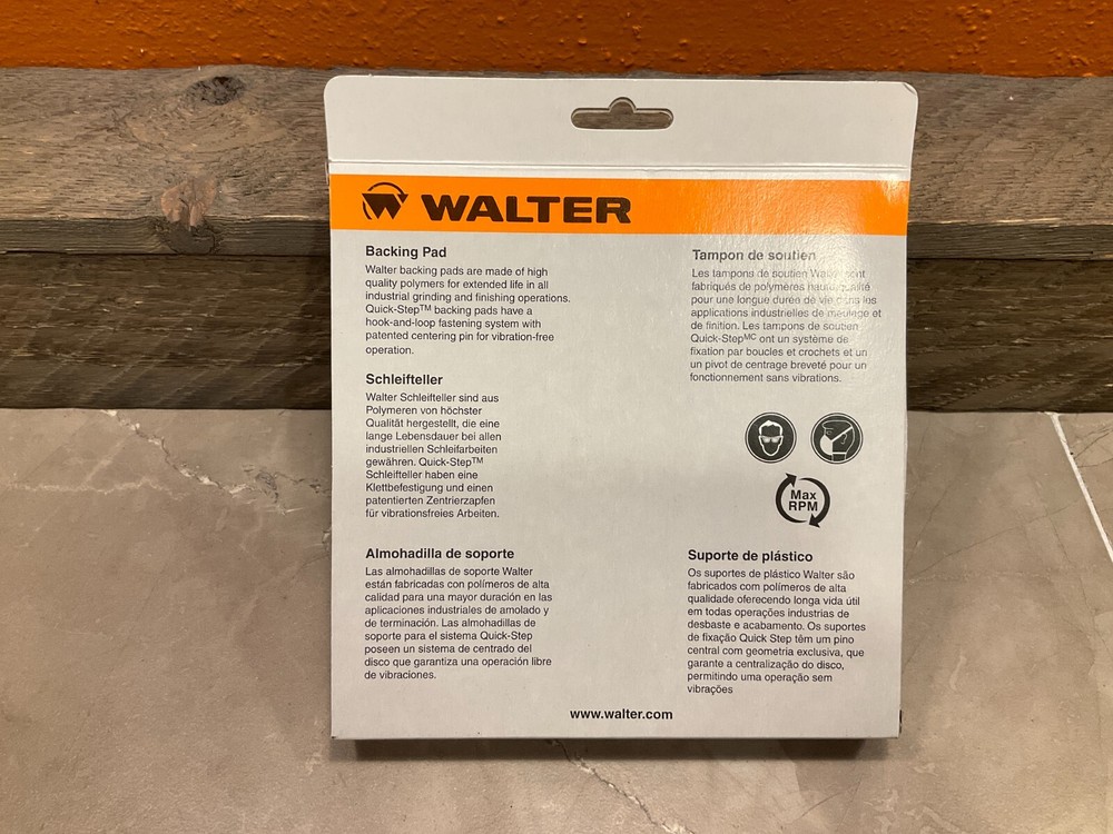 WALTER SURFACE TECHNOLOGIES 15M008 Turbo Backing Pad,7" X 5/8-11"