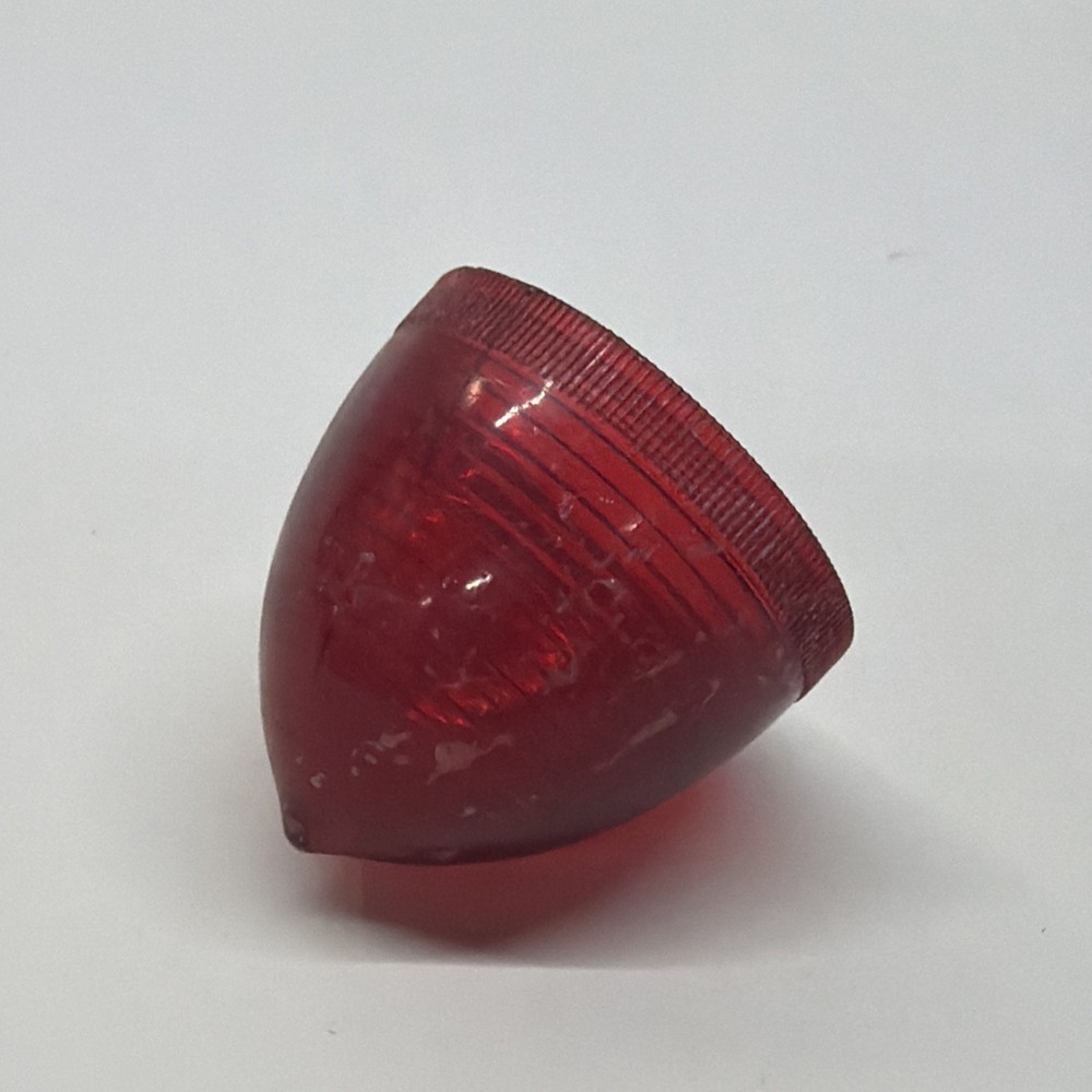 VINTAGE ASHFLASH "EXPLORER" SPOTLIGHT / LANTERN BRIGHT RED REPLACEMENT LENS CAP