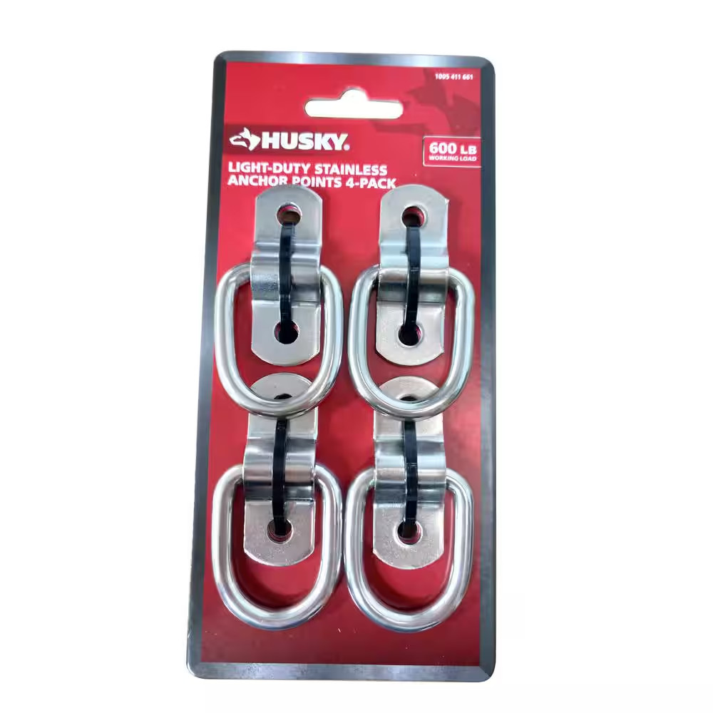 Light-Duty Stainless Anchor Points 4-Pack