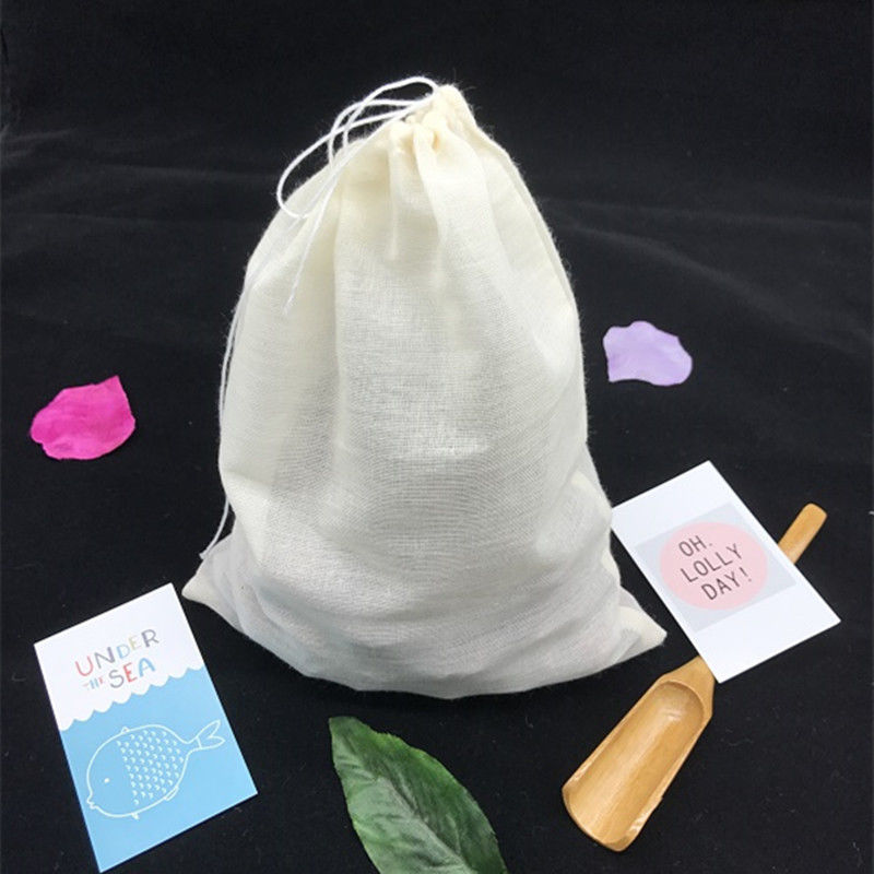 Large Muslin Cotton Drawstring Bag 12x16 inch 50PCS count
