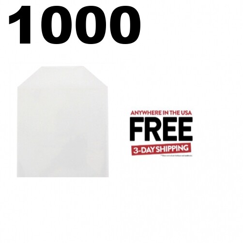 1000 CPP Clear Plastic Sleeve with Flap - Fits Blu-ray Case Artwork Only 2-3 DAY
