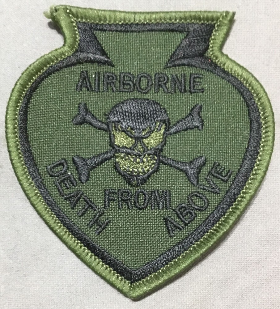 Airborne Embroidered Subdued Patch Death From Above                     SEE NOTE