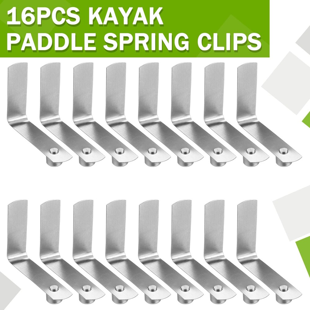 16 Pieces Canopy Metal Push Button Spring Clip Stainless Steel Push Button Cl...