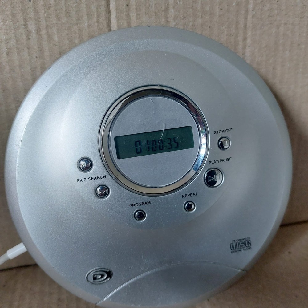 Durabrand CD-565 Personal Portable CD Disc Player Silver - TESTED & WORKING
