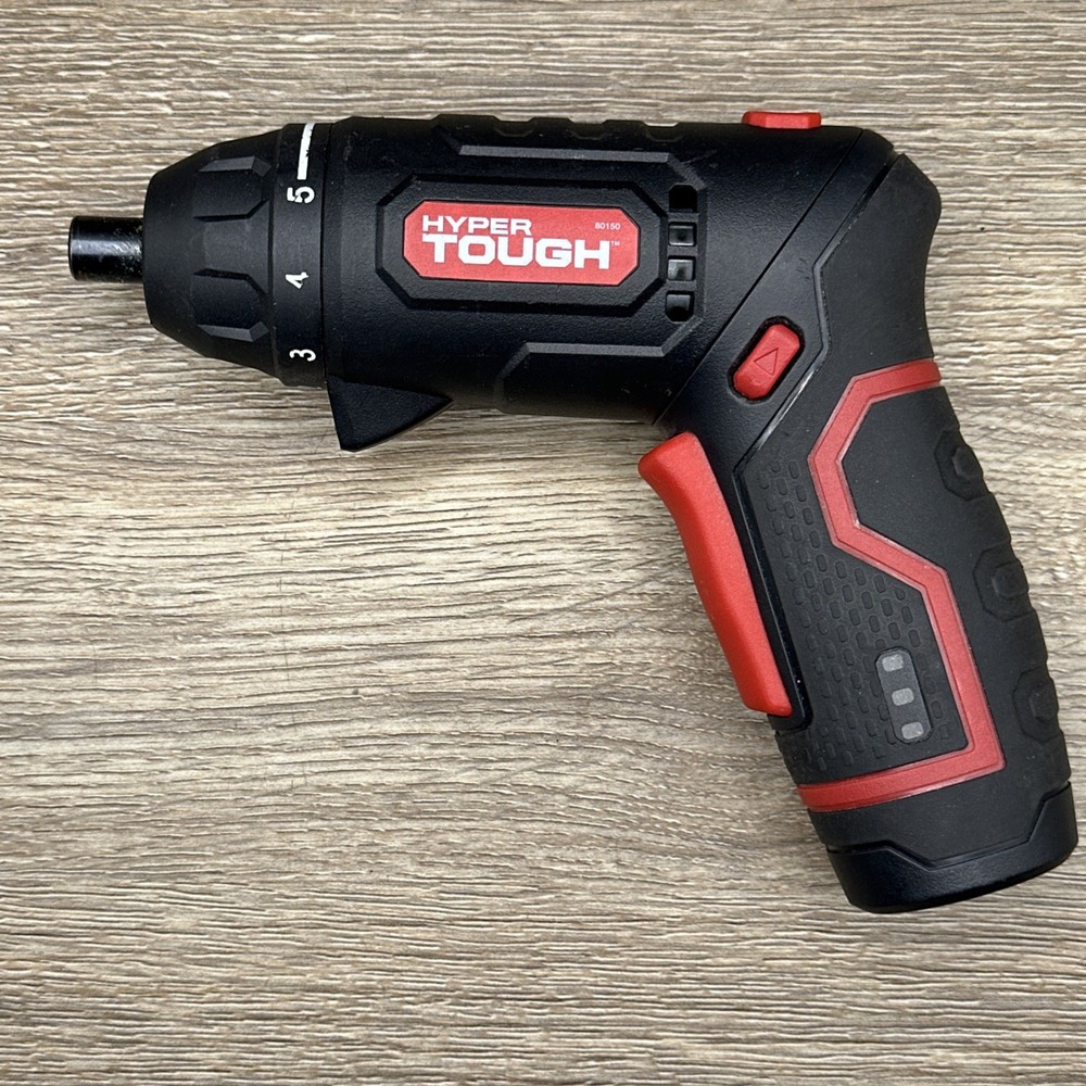 Hyper Tough 4-Volt Max Lithium-Ion Angle Grip Screwdriver, 80150