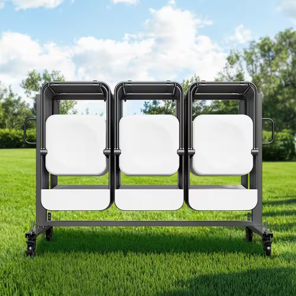 Folding Chair Rack, Multi-Function Chair Storage Dolly, 400 LBS. Capacity, Heavy