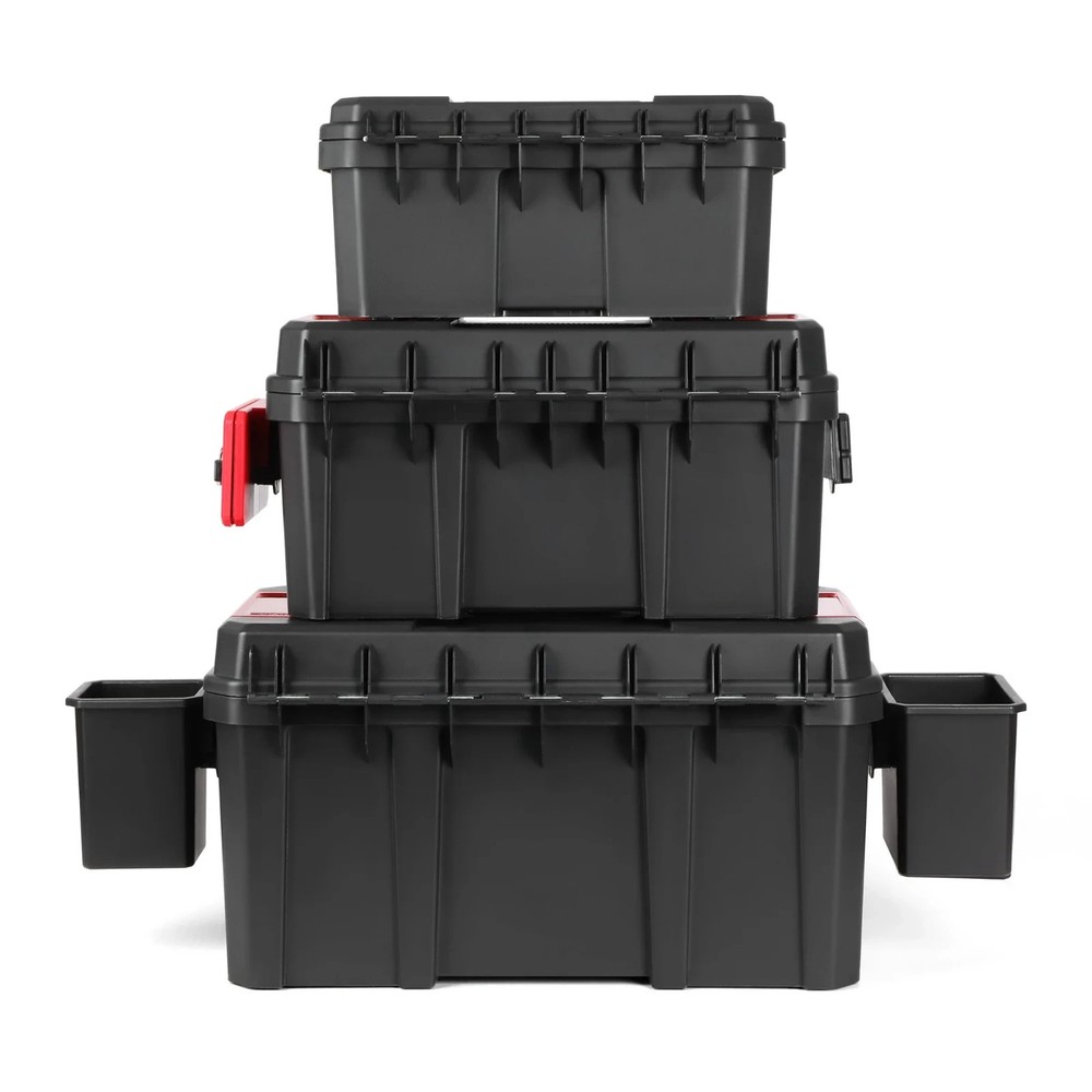 Hyper Tough 16" Toolbox Heavy Duty Resin Tool Box w Organizer