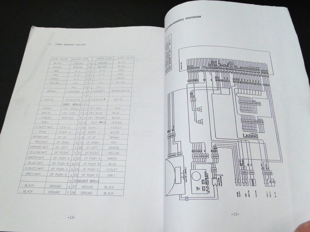 Vintage 1993 Neo-Geo System Universal Conversion Kit Installation Manual