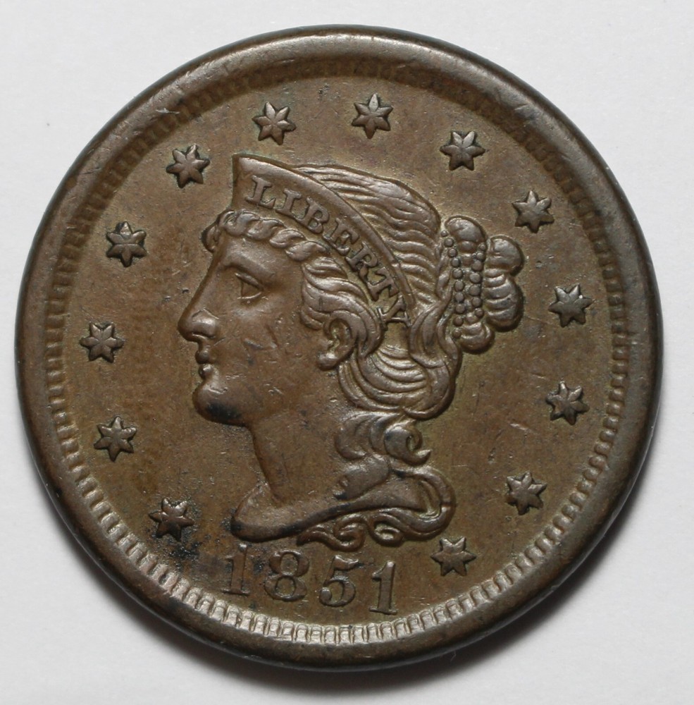 1851 Large Cent M135