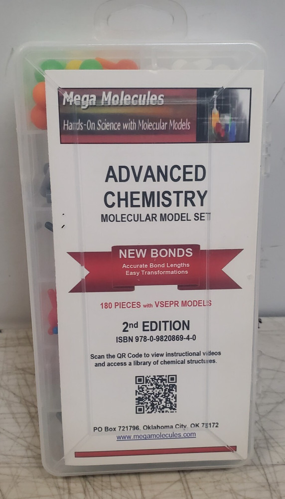 Mega Molecules Advanced Chemistry 2nd Edition Model Set Science 180 Pieces