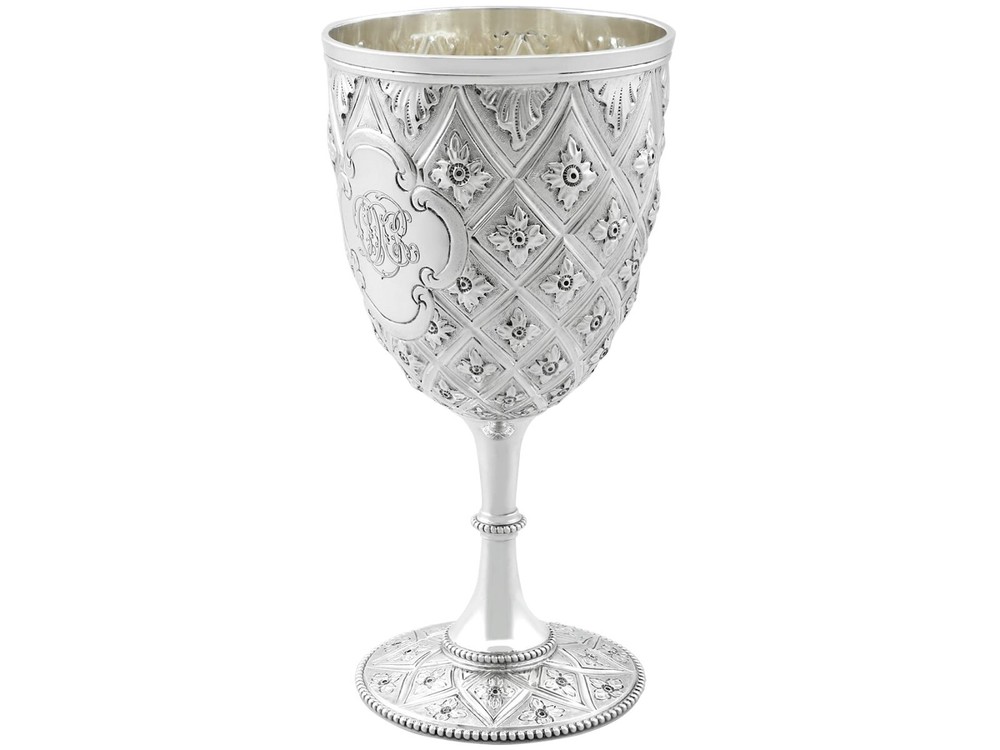 Antique Victorian Sterling Silver Goblet