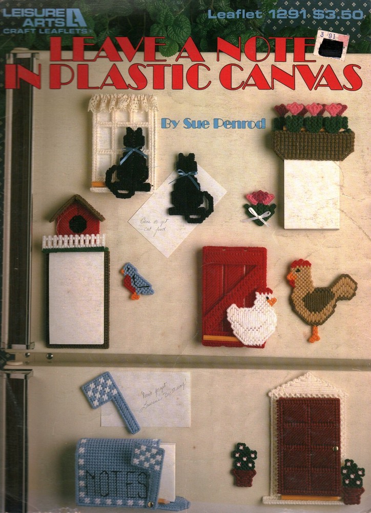 Leave a Note in Plastic Canvas | Leisure Arts 1291