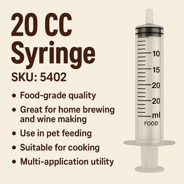 LD Carlson 20 cc Syringe