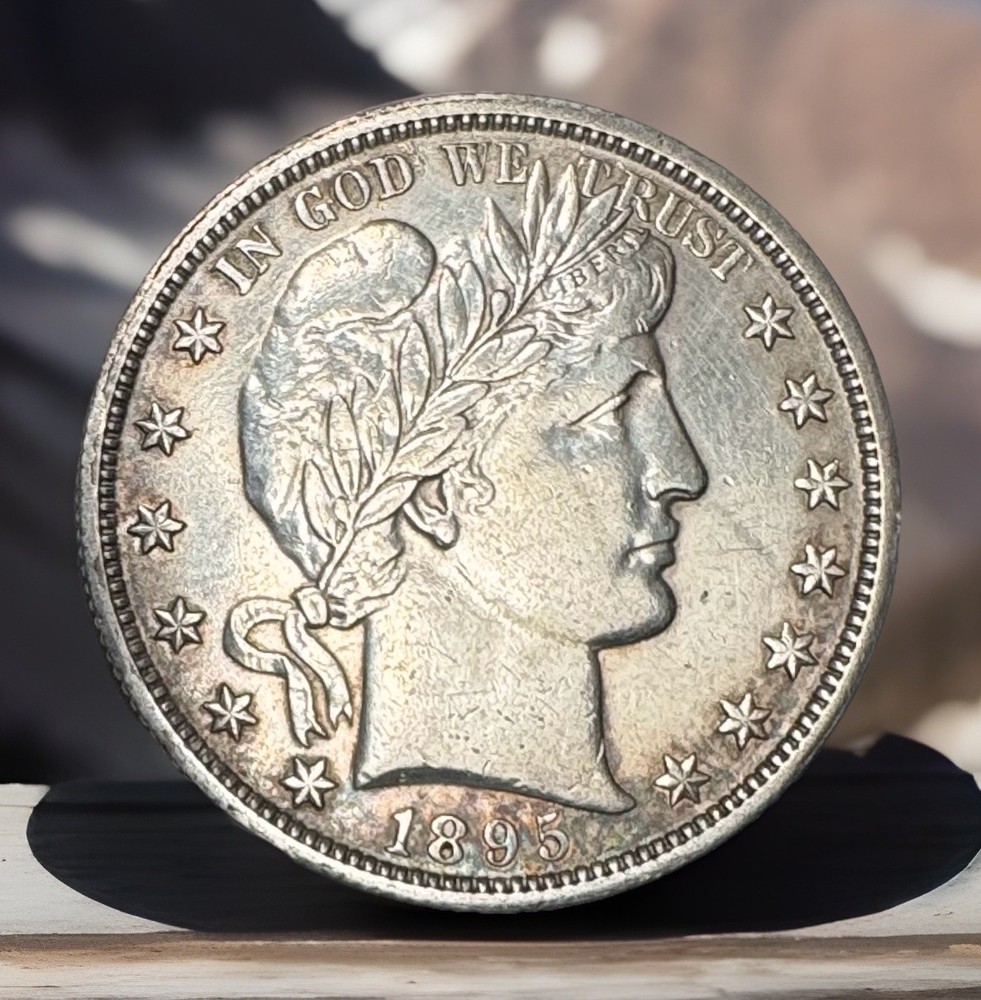 1995o 50c Barber Half Dollar, About Uncirculated