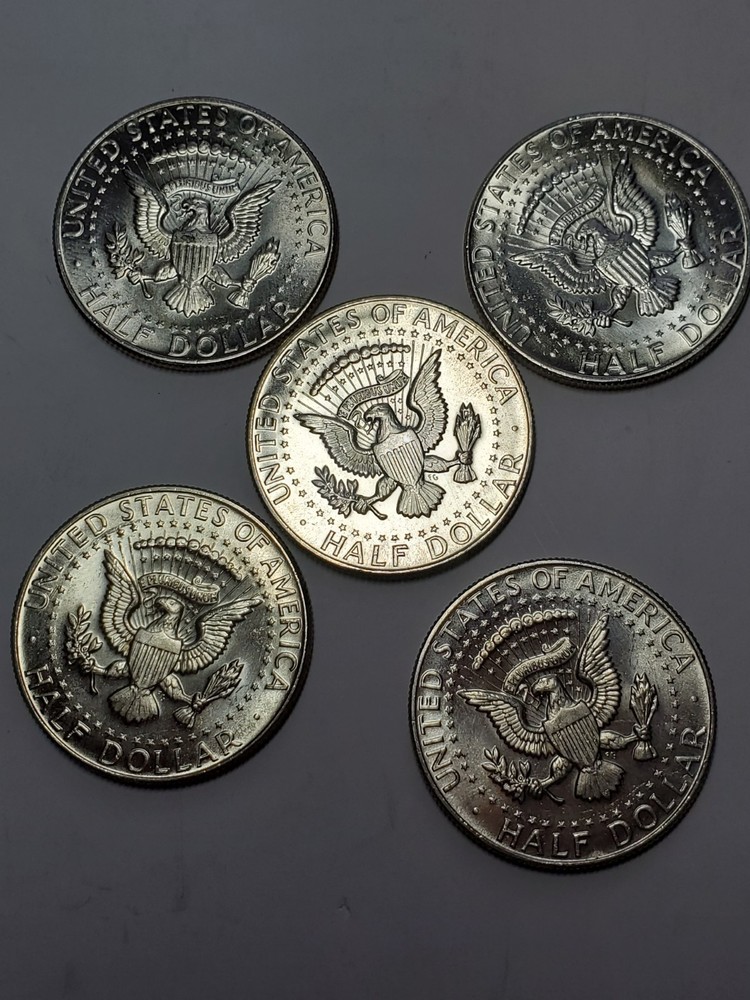Lot Of 5 Jfk 40% Silver