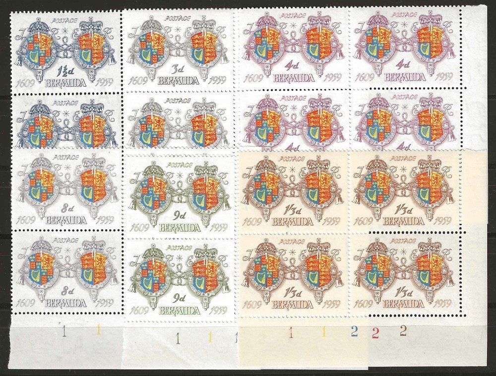 BERMUDA 1959 SG 157/162 MNH