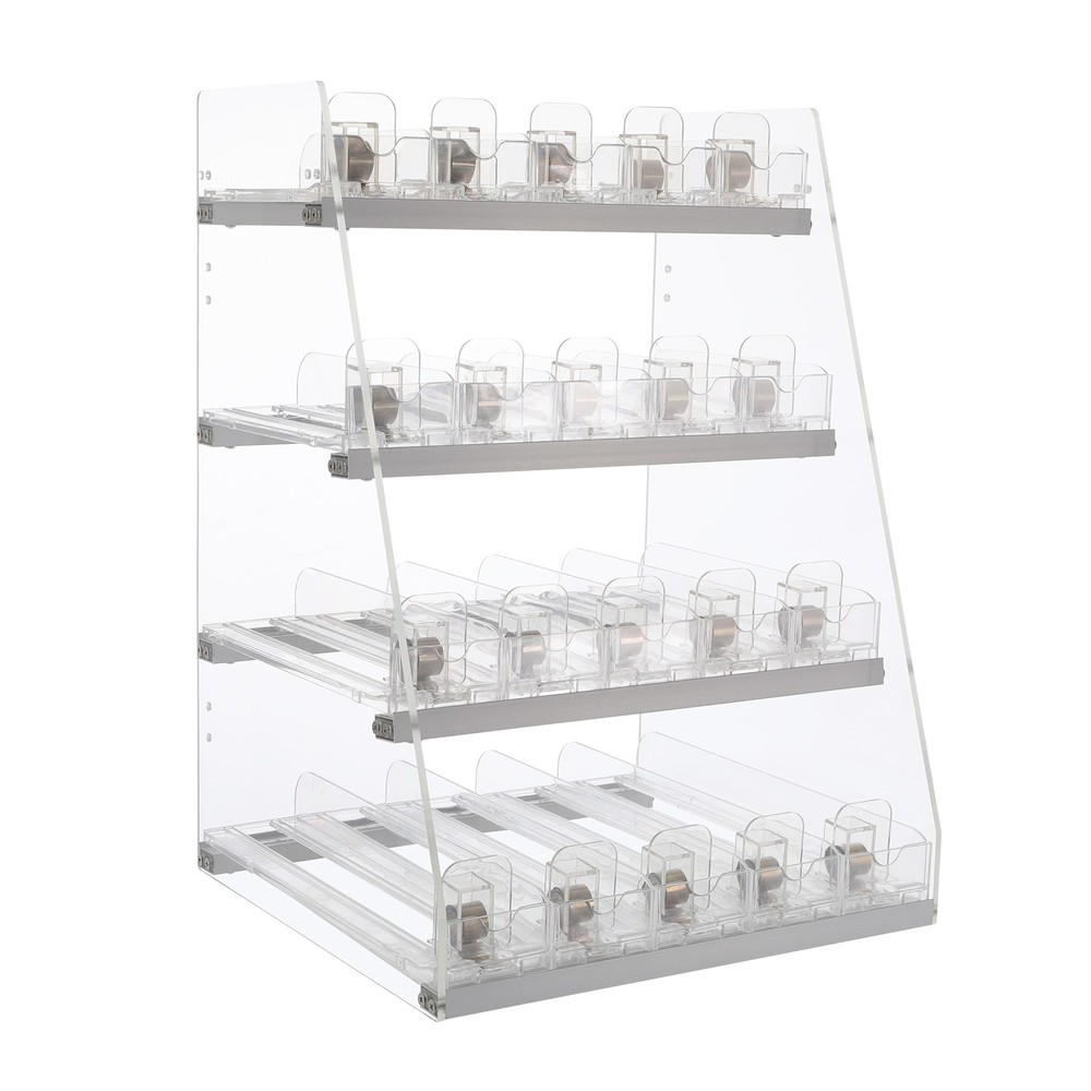 Cigarette Display Rack, Multi-Tier Cigarette Clear Acrylic Retail Display Case