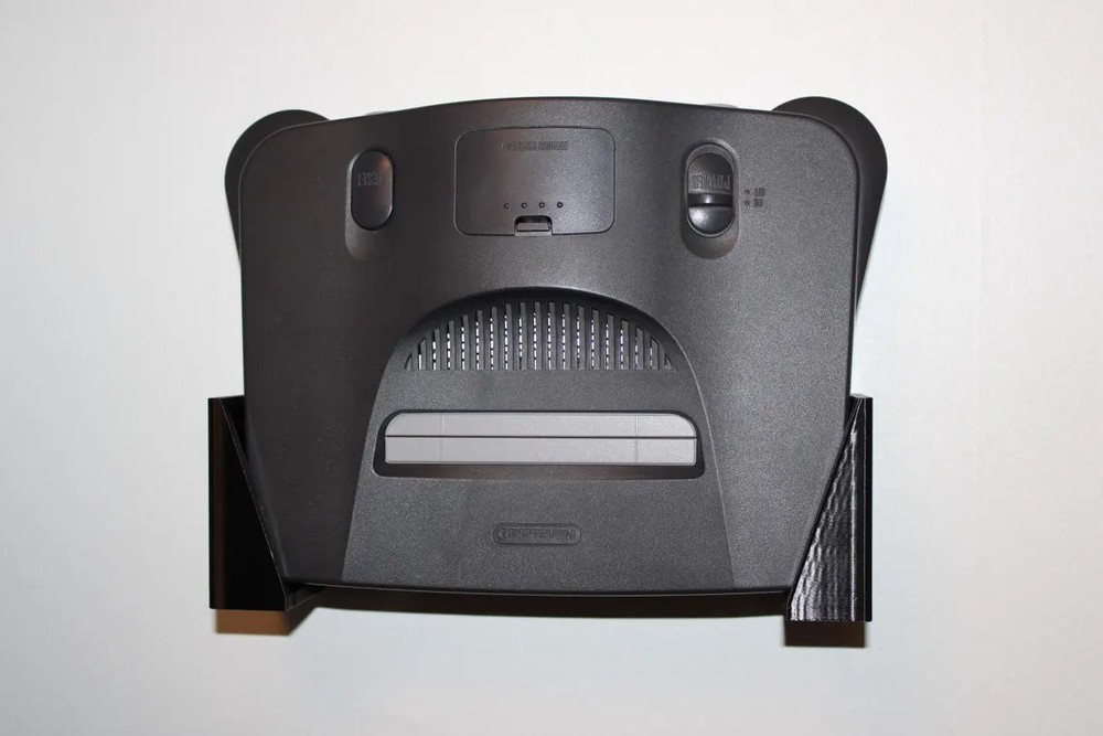 Nintendo 64 Wall Mount -- 3D Printed Console Holder