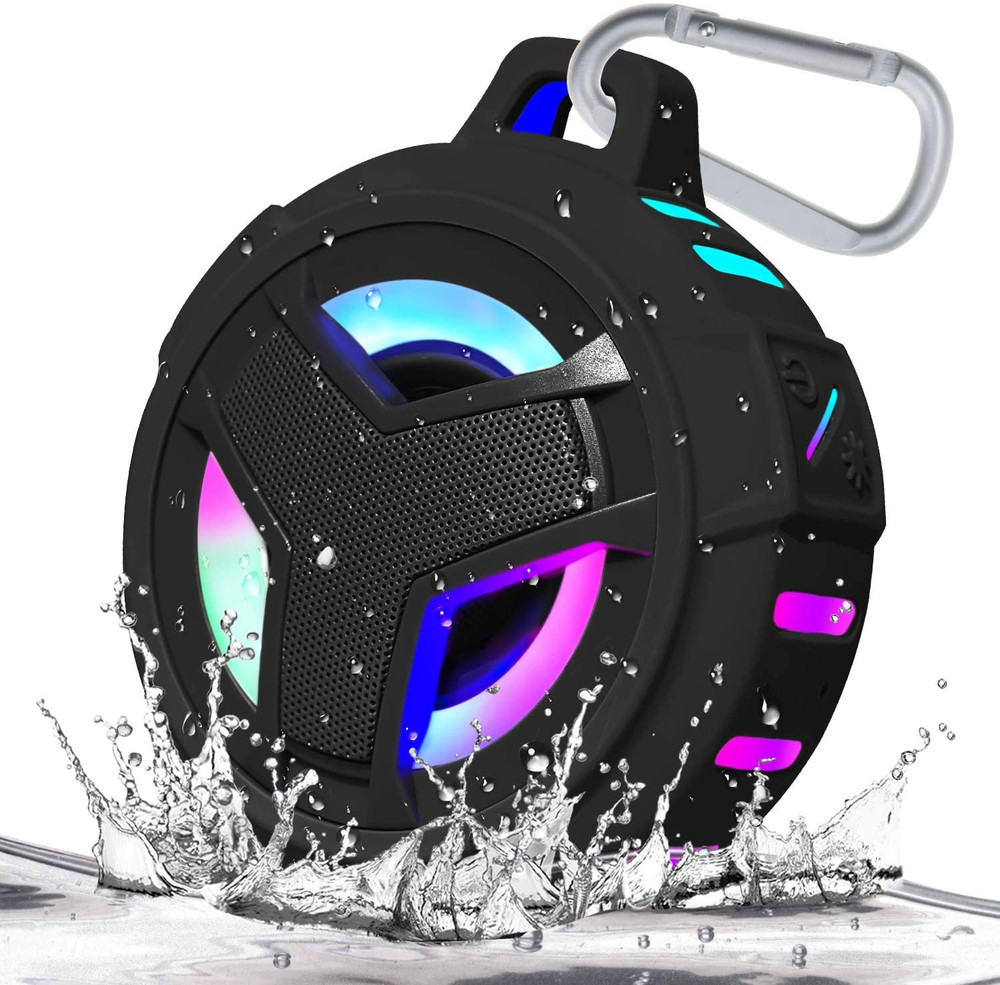 Bluetooth Shower Speaker Portable Bluetooth Speakers with LED Light