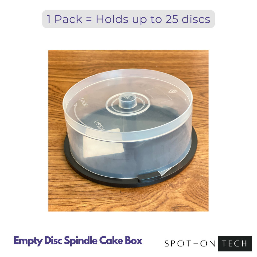Thirty (30) Empty CD DVD BluRay Storage Cake Box Case with Spindle