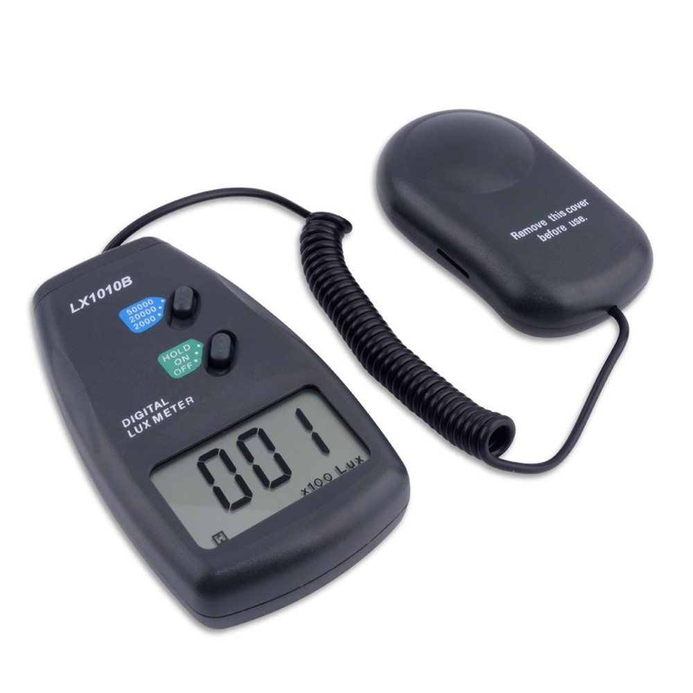 3 Range 12-Digit LCD Display Digital Light Meter LX-1010B illuminance Meter