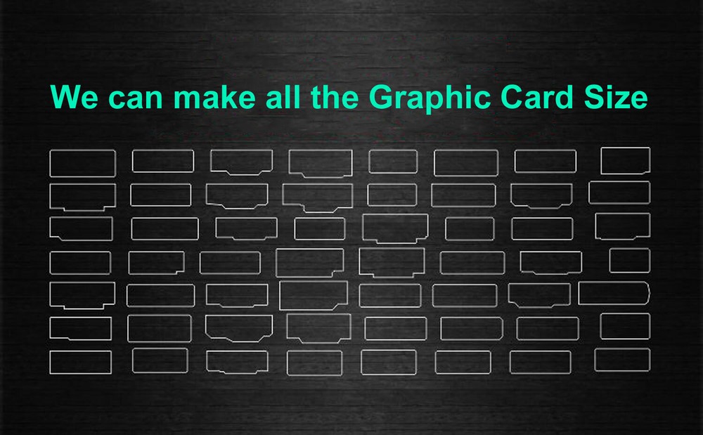 Custom Pic & Size Infinity Mirrored GPU Backplate GPU Side Panel RGB Gaming PC