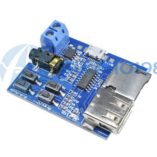 TF Card U-disk MP3 Format Decoder Board Amplifier Decoding Audio Player