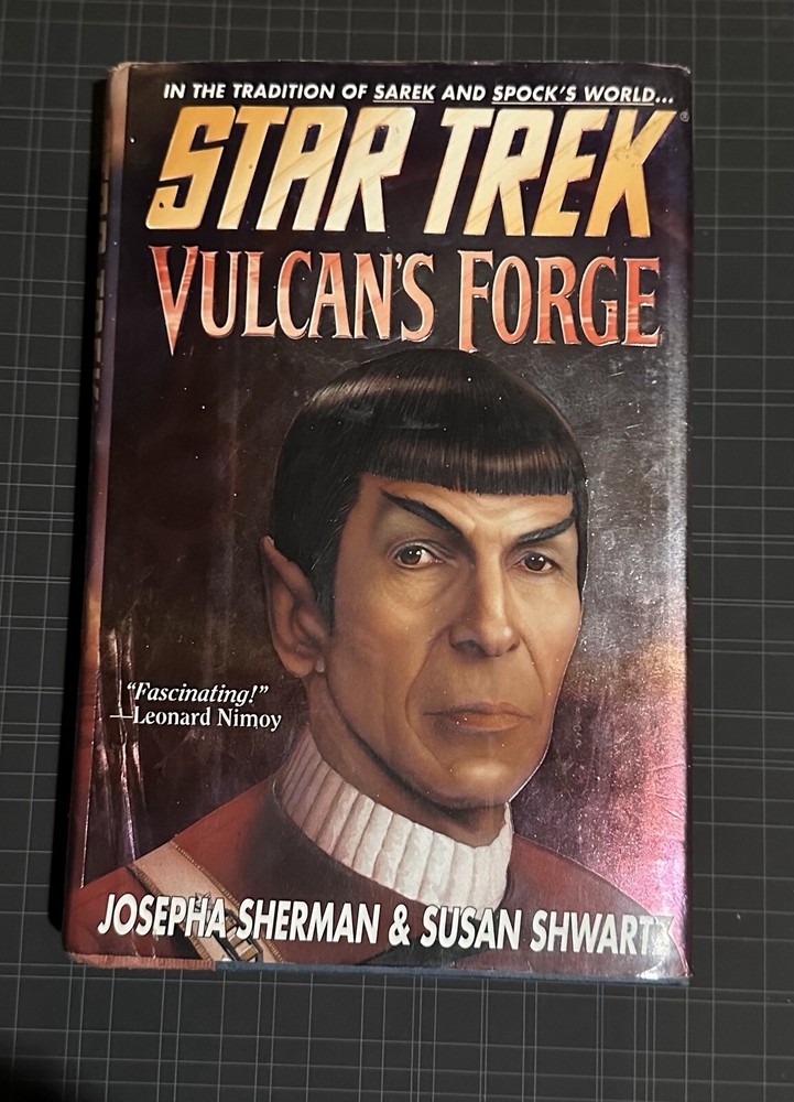 Star Trek Books SAREK (signed”) & VULCANS FORGE