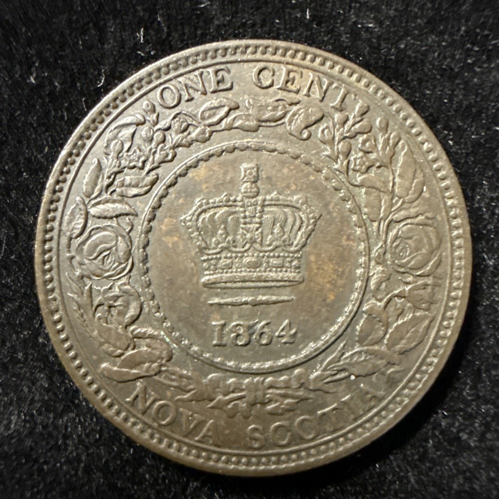1864 Nova Scotia One Cent A5