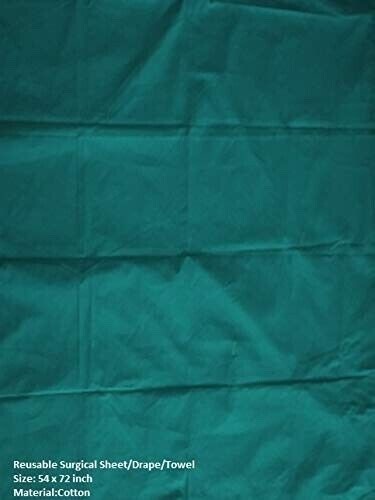 Reusable Surgical Sheet/Drape/Plain Towel/Plain Drape (52"x72", Green)