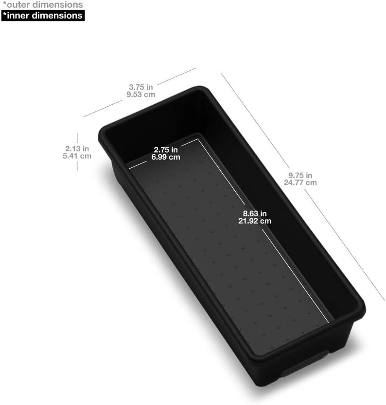 madesmart Small Storage Bin, Multipurpose Organizer for Kitchen, Bathroom