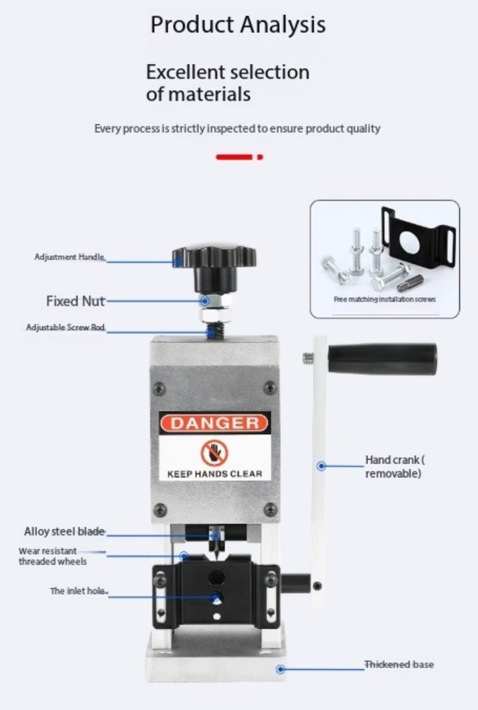 SD25 Wire Stripping Machine Scrap Recycle Tool Manual Cable Wire Stripper
