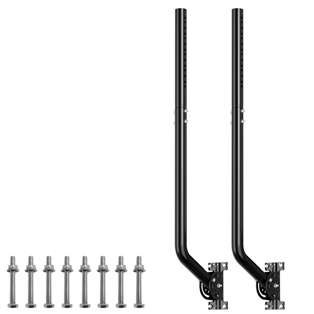 Universal Adjustable TV Antenna Mount – Long Wall Black 2-Pack