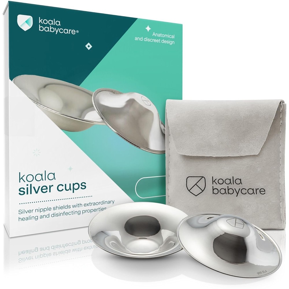 Reusable 100% Silver Nursing Cups – Ultimate Solution for Breastfeeding Pain