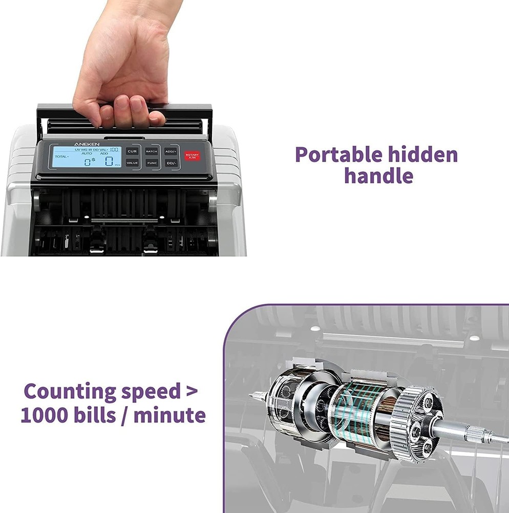 Fast & Precise Bill Counter with Add and Batch Modes