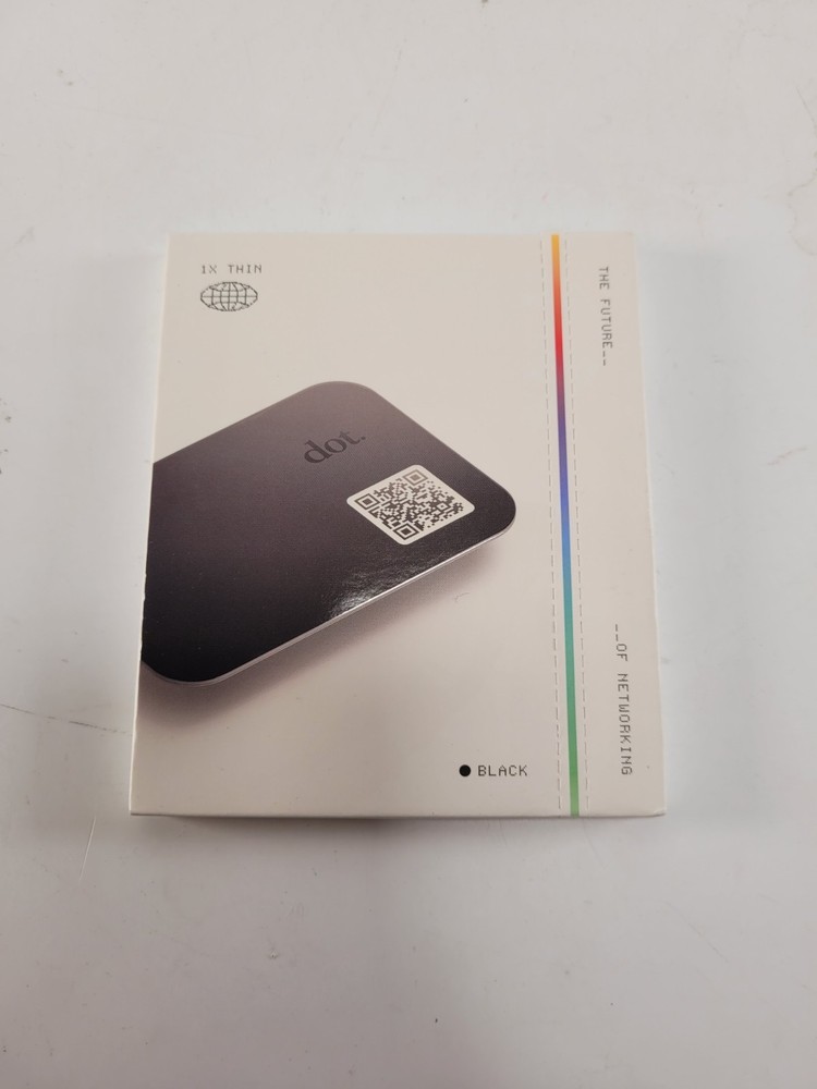 Dot. Card Thin Digital Business Card - Black Tap to Share iPhone Android
