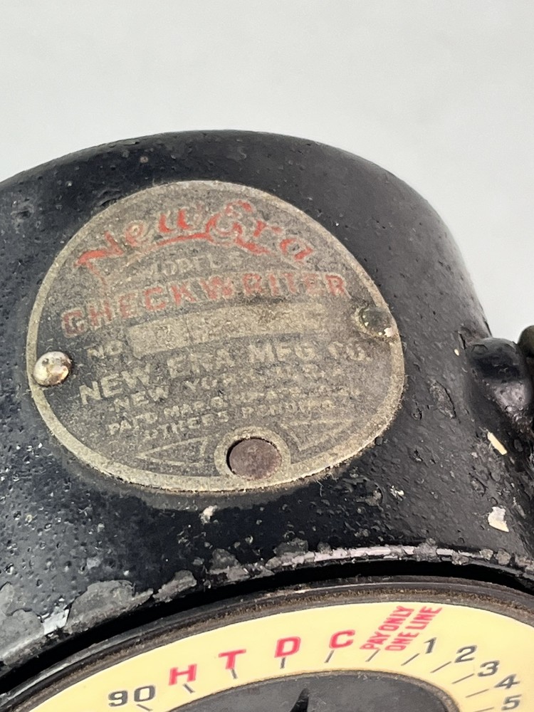Antique New Era Model 5 Check Writer