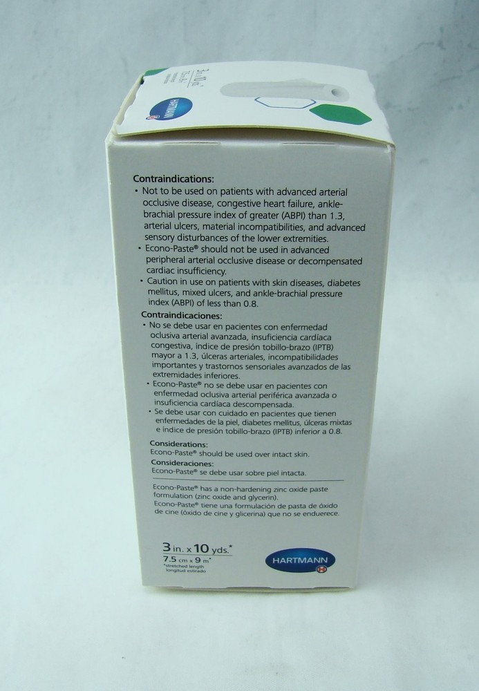 Hartmann Conforming Paste Bandage 3" x 10 Yds NEW NIB imperf READ