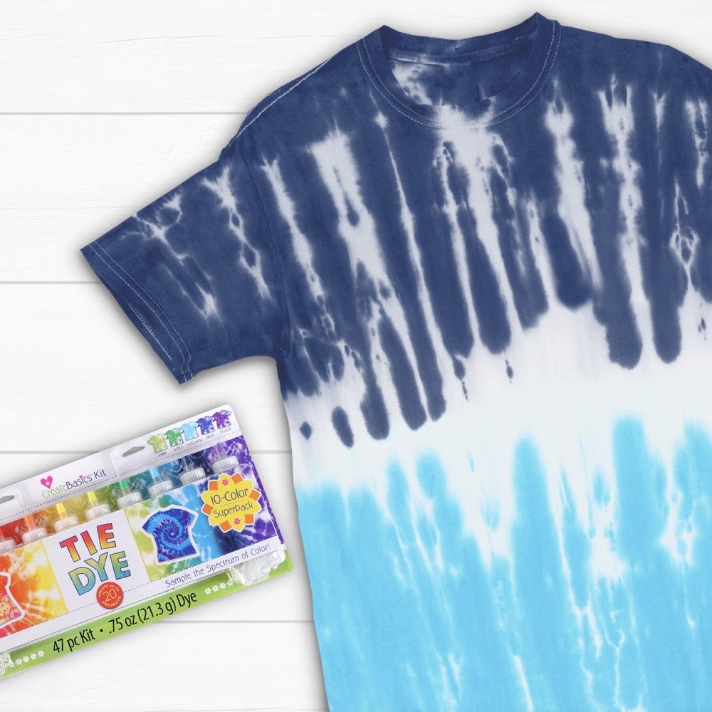 Practical,Minimalistic,Create Basics 10 Color Tie Dye Kit, Rainbow Colors