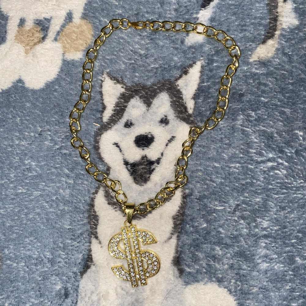 Dollar Sign Dog Chain