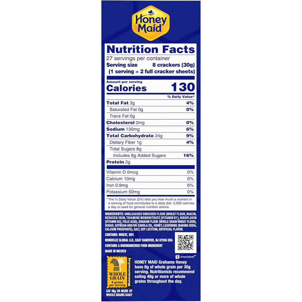 Graham Crackers, Lunch Snacks, Party Size, 28.8 Oz