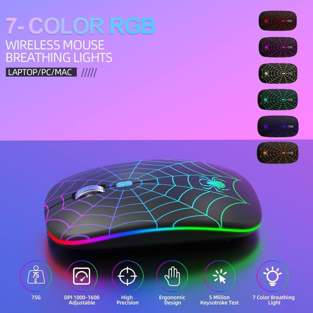 Wireless Optical Mouse with Dual Receiver for Computer